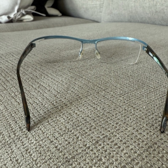 MIKLI ML0936 0042 Dark Brown Half Rimless Eyeglasses Frame 57-19-135 Made France - Picture 4 of 6